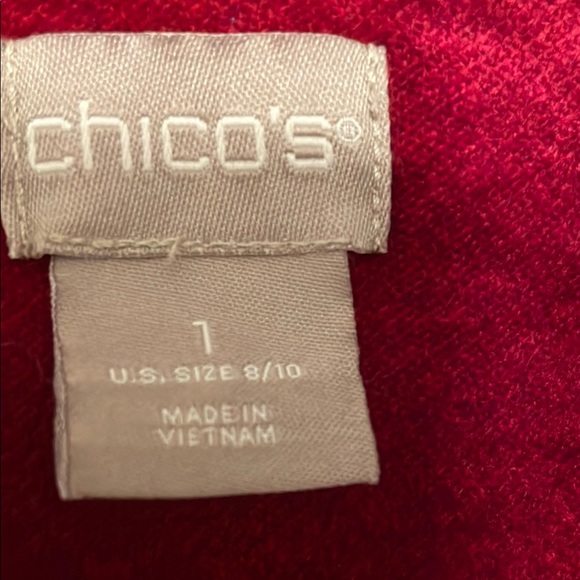 Chico's Red Women's Jacket - Picture 2 of 5